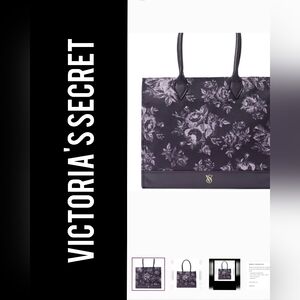NWT! VICTORIA'S SECRET MOODY‎ BLOOMS FLORAL TOTE/BAG